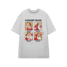 (XX-Large) Disney Snow White & The Seven Dwarfs Short Sleeved T-Shirt (Mens Grey)