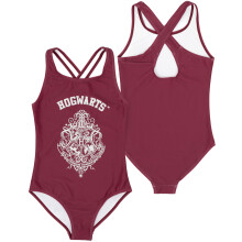 (11-12 Years) Harry Potter 1 Piece Swimming Costume (Girls Purple)