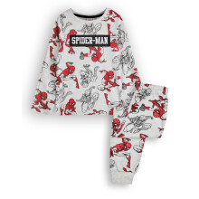 (4-5 Years) Marvel Long Sleeve Long Leg Pyjama Set (Boys Grey)