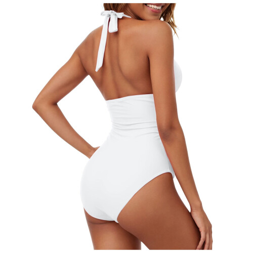 Women's One-Piece Swimsuit with Tummy Control and Underwire