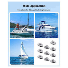 Twist Lock Common Sense Fastener, Metal Turn Buttons for Boats, Sailboats, RVs, Dinghies and Caravans (30PC)