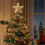 Christmas Glitter Star Tree Topper Champagne 1