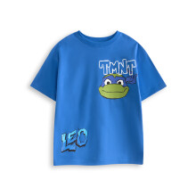 (7-8 Years) Teenage Mutant Ninja Turtles Short Sleeved T-Shirt (Boys Blue)