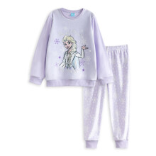 (7-8 Years) Disney Frozen Long Sleeve Long Leg Pyjama Set (Girls Purple)