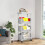 Mobile Desk Storage Rack with Wheels, 3-Tier 1