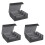 3X 1800+ Card Deck Case for Trading Cards, Magnetic Card Storage Box Top Side-Loading Deck Case Black+Gray 1