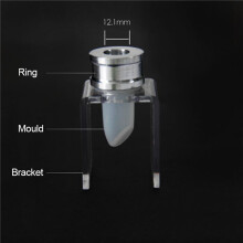 9 Piece Set DIY 12.1mm Simple Lipstick Filling Tube Birdmouth Silicone Mold Aluminum Ring Single Hole Bracket