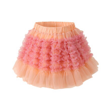 Girls Tutu Skirt Orange Soft Stretchy Waist 12M-7Y