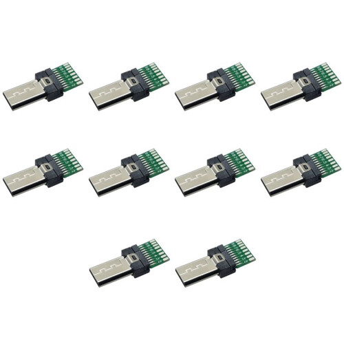 10Pcs Micro-USB Terminal Plug Jack Connector 10Pin 15Pin Shutter Release Cable Adapter for Son Y X Peria Digital Cameras
