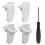 4Pcs Schuko Angled Plug,Flat Plug 250V, Power Plug with Folding Handle, Protective Contact Plug with Screwdrive,EU Plug 1