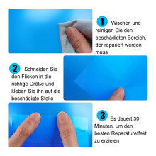 Self-Adhesive Repair Patches for Swimming Pools, Pack of 50 PVC Pool Repair Kit, Self-Adhesive Underwater Repair Pool