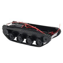 4X Rc Tank Robot Tank Car Chassis Kit Rubber Track Crawler voor 130 Motor Diy Robot Speelgoed voor Kinderen