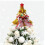 Candy Bows Hat Christmas Tree Topper Peppermint Ribbon 1