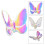 Butterfly Crystal Figurine Glass Ornament 1 pc 8