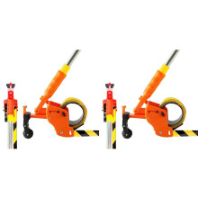 2X Abdeckapplikator mit Langem Griff, Malerbandspender, Maschine, Schönheitsnahtband, zum Einkleben Von Wand- und Bodenfliesen, Farbbandrolle