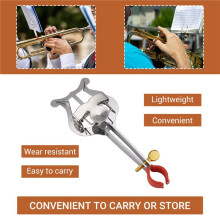 2X Universal Sheet Music Clamp Holder Trumpet Sheet Clip Trumpet Marching for Trombone Musical Instrument Accssories
