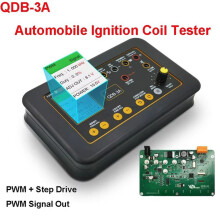 QDB3A Auto Ignition Coil Tester Car IAC Idle Stepper Motor Solenoid Valve Injector Actuator Fault Detector Driver