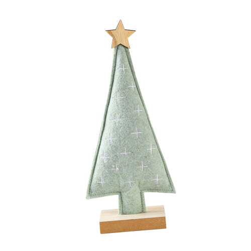 Tabletop Christmas Tree Craft Centerpiece Light Green 1