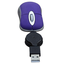 3X Mysz Przewodowa USB Chowana, MałA, MałA Mysz Optyczna, Kompaktowa Mysz Podróżna 1600 DPI dla Systemu Windows 98 2000 XP Vista