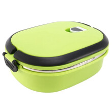 Lunchbox Edelstahl Bento Box, Tragbare Luftdichte Lunchbox mit Griff für Erwachsene und Kinder, 900 Ml Salatsuppe