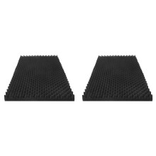 2 Pack Acoustic Foam Panels, 48 X 24 X 2Inch High Density Sound Absorbing Panels for Home,Office, Recording Room, Studio