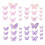 Butterfly Cake Toppers Purple 40 pcs 1
