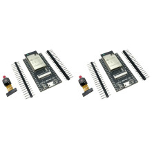 2X ESP32 CAM Development Board ESP32-WROVER-DEV CH340C Wifi Module with OV2640 Camera ESP32-CAM ESP32-WROVER,No Welding