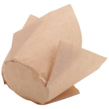 50 Pcs Tulip Cupcake Liners,Tulip Baking Paper Cupcake & Muffin Liners Unbleached Baking Cups Cupcake Cowhide Color