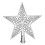 Silver Christmas Tree Star Topper Plastic 1 Piece 4