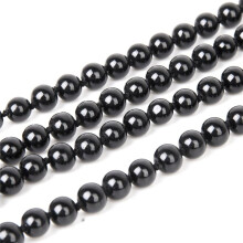 3X Mode Faux Parel Lange Trui Ketting--Zwart