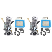 2X 498298 Carburetor 491588S 491588 Air Filter for Briggs-Stratton 692784 495951 490533 Carb with Gasket