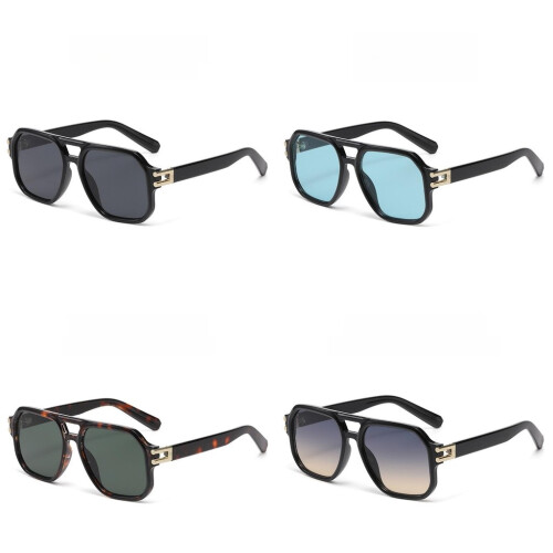 (Style D)Unisex Polygon Brille Schutz Leichtes Gestell Mode Accessoires Reise 1