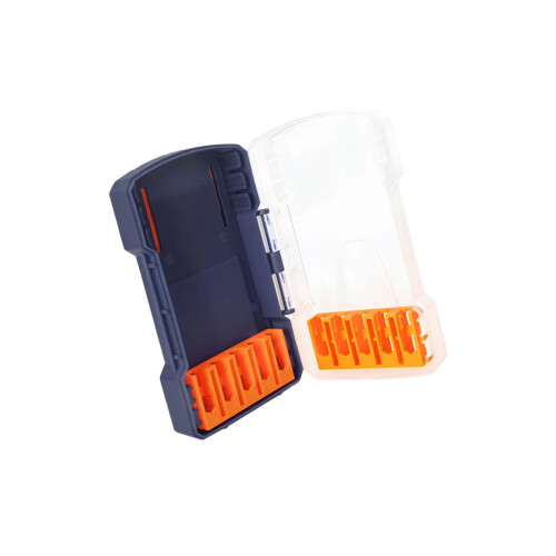 Drill Bit Case Impact-Resistant Plastic Organizer with