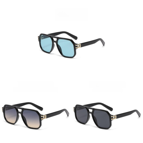 (Style D)Unisex Polygon Brille Schutz Leichtes Gestell Mode Accessoires Reise 2