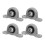 Pillow Block Mounted Bearings Zinc Alloy 4 pcs 6