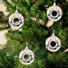 Plastic Star Tree Topper with Donut Candy Ornament 1 Piece