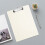 Plastic Clipboard A4 Size 12 x 8.85 Inch White 2Pack 5