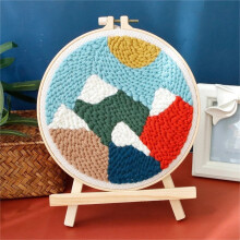 Punch Needle Embroidery Starter Kit 20x20 cm