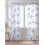 Blue Bow Sheer Curtains Voile Light-Filtering 52x84 in 2 2