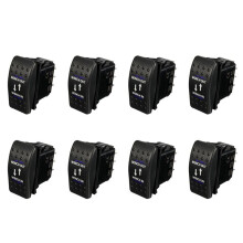 8X 12V 20A Winch in Winch Out -OFF- Rocker 7 Pin LED