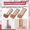 3 Pack Non-Destructive Wood Wall Hooks - Adhesive Wall Hooks - Boho Decorative Wall Hooks 1