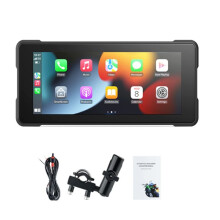 Motorcycle 6.86 Inch Portable Screen GPS Navigation IP68 Waterproof Wireless Carplay Android Auto MP5 Player
