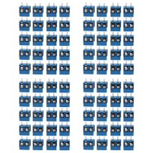 2-Pin Screw Terminal Block Connector 5.08mm Pitch Panel PCB Mount, 80Pcs