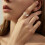 Love Friendship Ring Gold Silver Women's Ring 4
