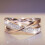 Love Friendship Ring Gold Silver Women's Ring 6