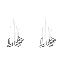 2X Tools New Quality Hooks Rods Paintless Dent Removal Car Repair Kit Tools Door Dent Ding Hail Removal