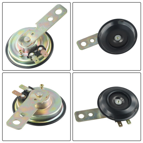 Electric Motorcycle Horn 12V 105dB Black 1