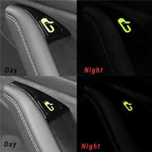 16Pcs for Model 3 Car Door Open Exit Sticker Luminous Button Sticker Kit