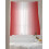 Sheer Voile Curtains Red White Gradient 52x63 Inch Rod 3