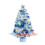 Mini Blue Artificial Christmas Tree with Ornaments 3